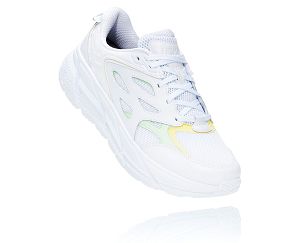 Hoka One One Clifton L Mens Road Running Shoes White/Green Ash | AU-7456293